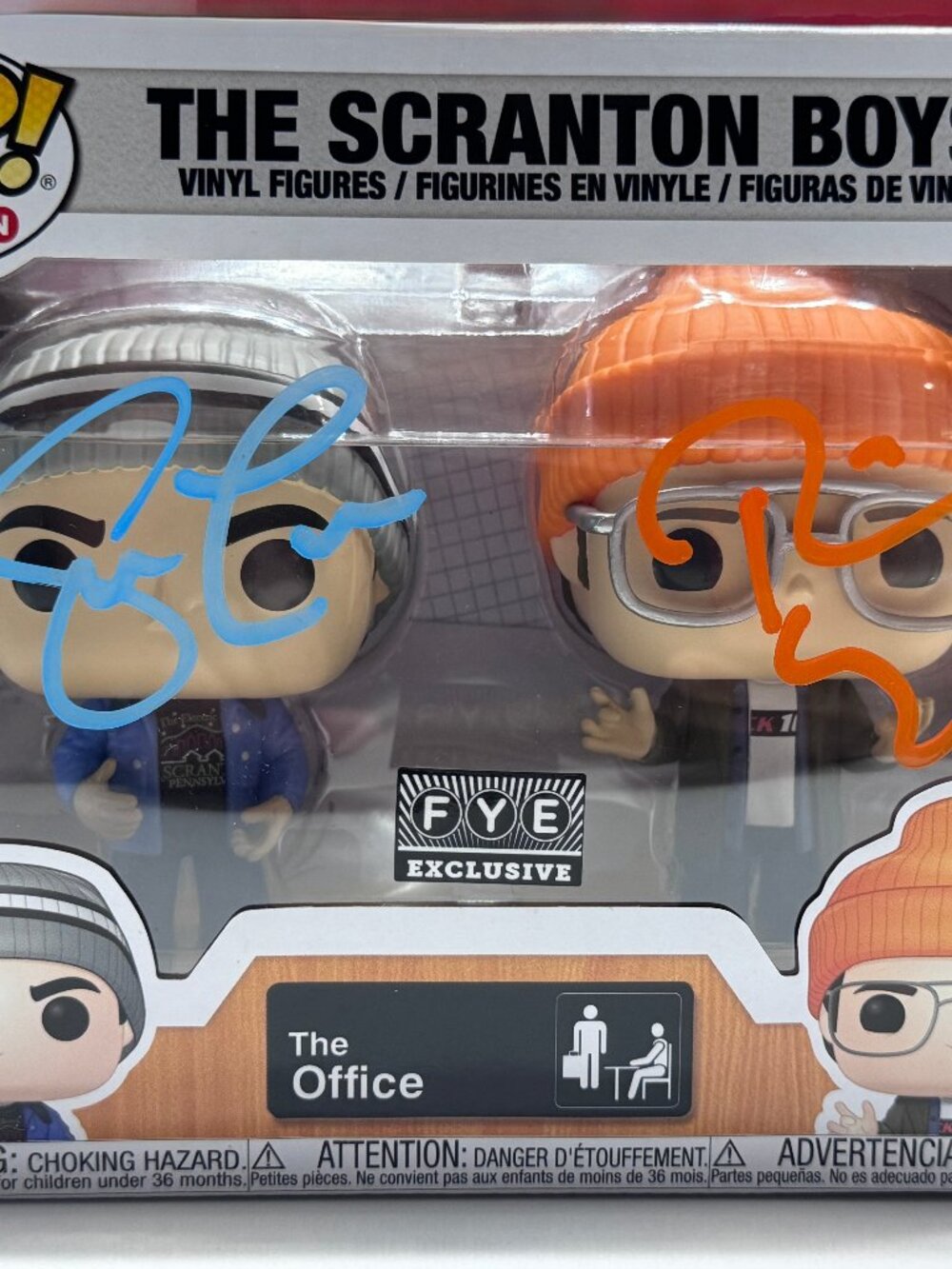 FUNKO POP The Office THE SCRANTON BOYS #2PK Signed by both RARE COA AUTHENTIC